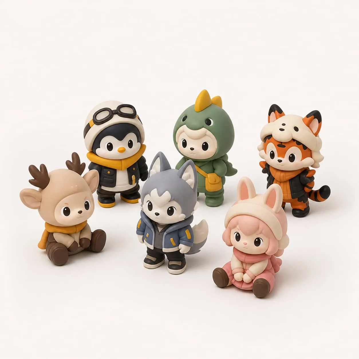 Custom mini PVC figure production sample series