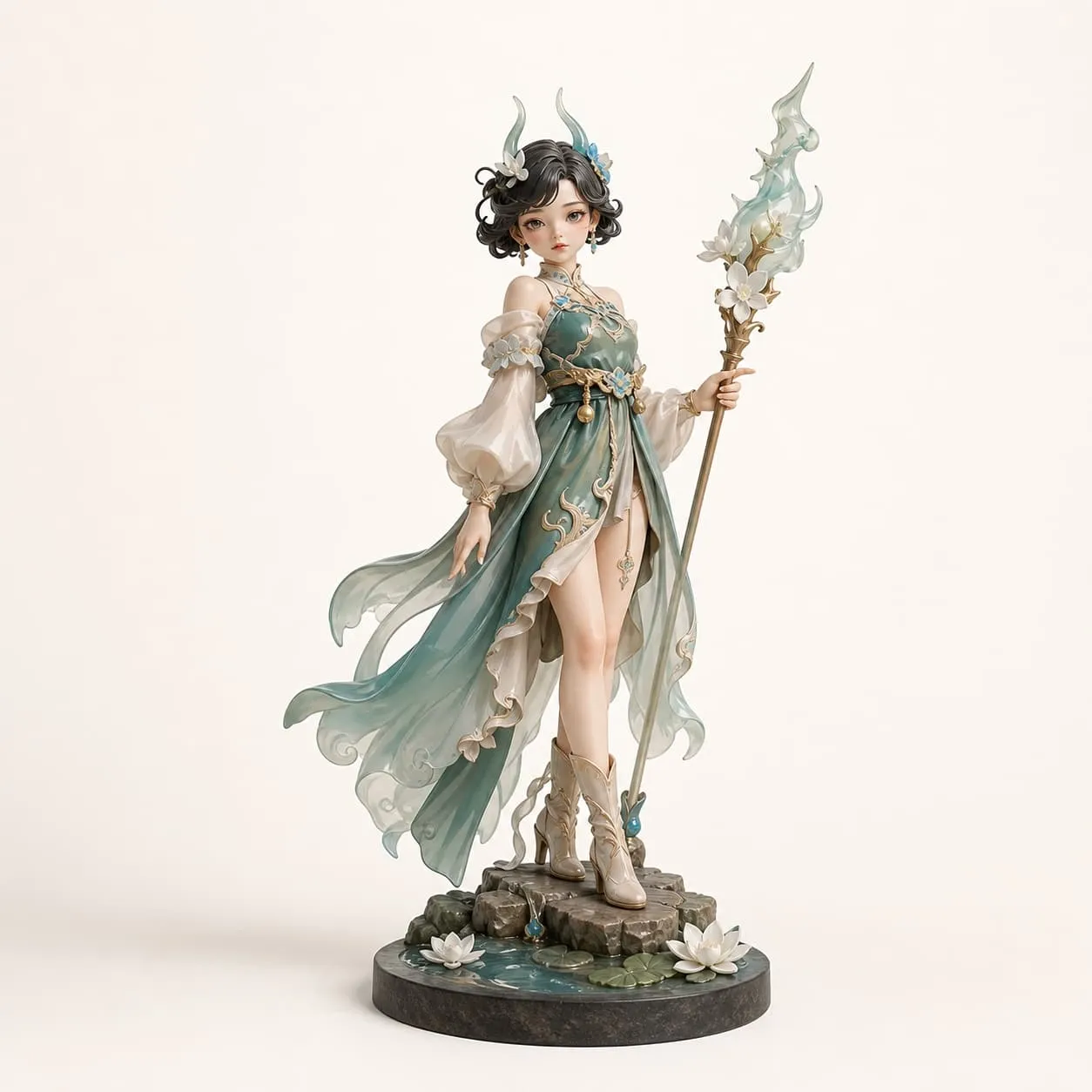 Custom resin art figurine manufacturing sample