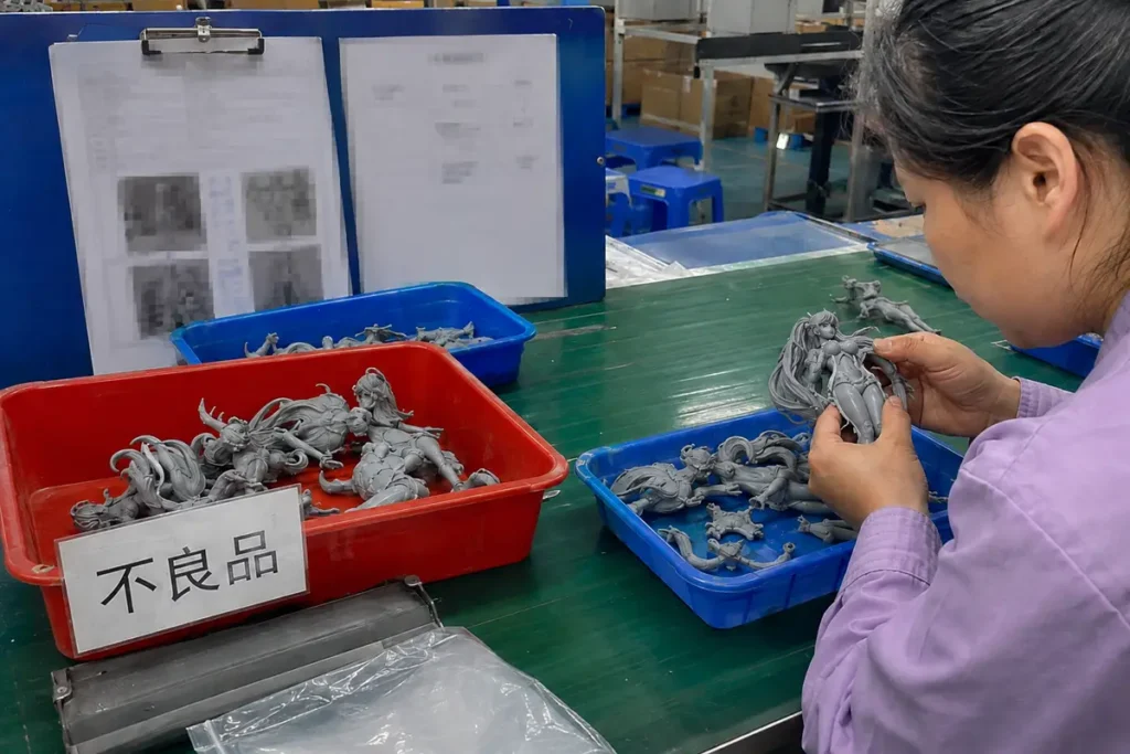 Handling of products that failed the unified inspection