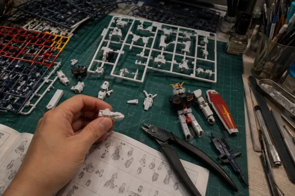 Inspection for the plastic model parts