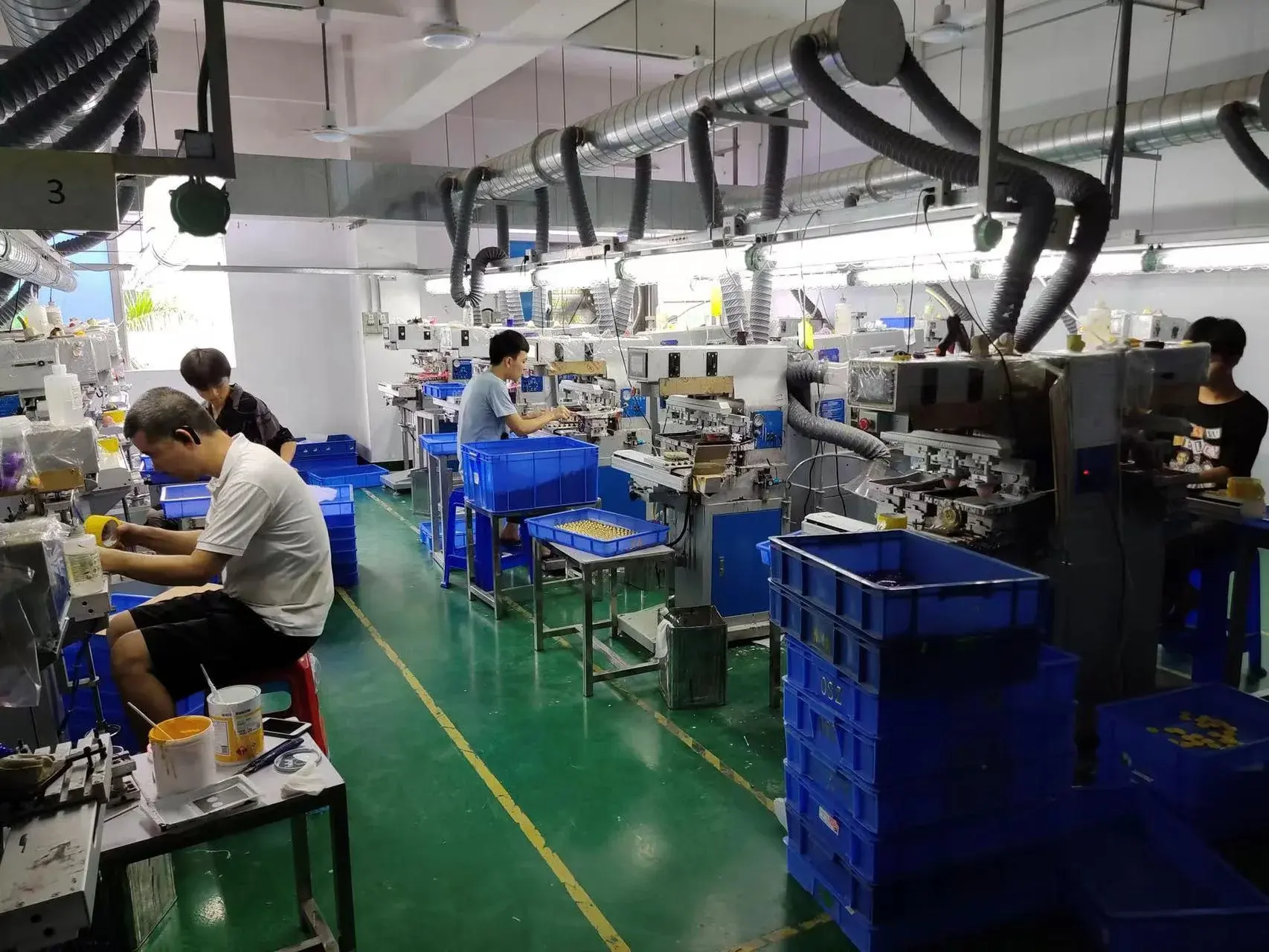 Pad printing work area