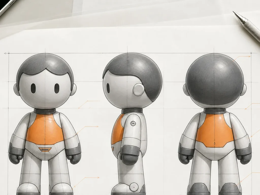 artwork or turnarounds for custom figure modeling