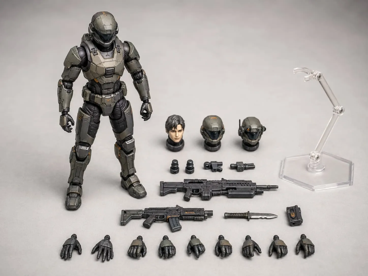 Custom Action Figure With completeness, connector logic and intended pose use