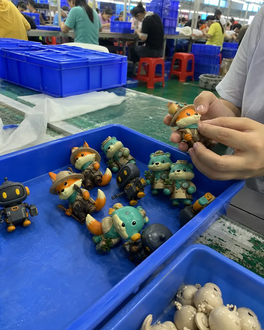 mini pvc mascot series for color and production review