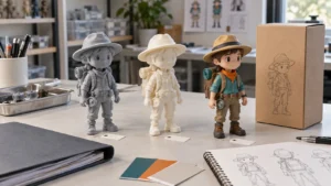 Prototype, tooling sample and pre-production figure reviewed with controlled references before production release